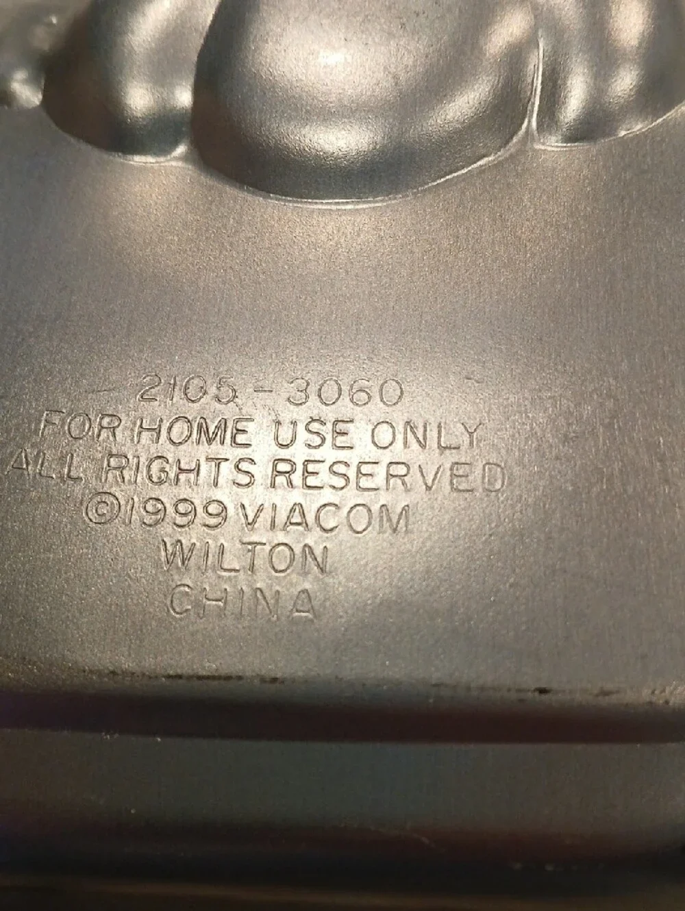 BLUES CLUES 1999 Wilton Metallic Silver Novelty Cake Mold
